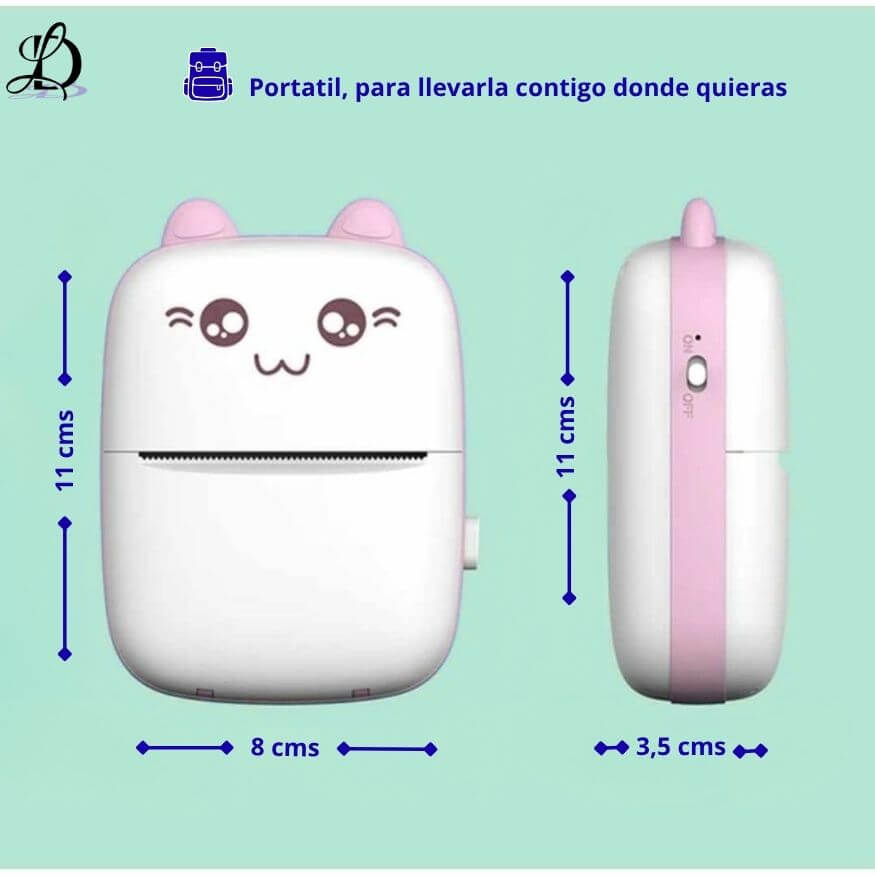 MINI IMPRESORA PORTATIL DE GATITO