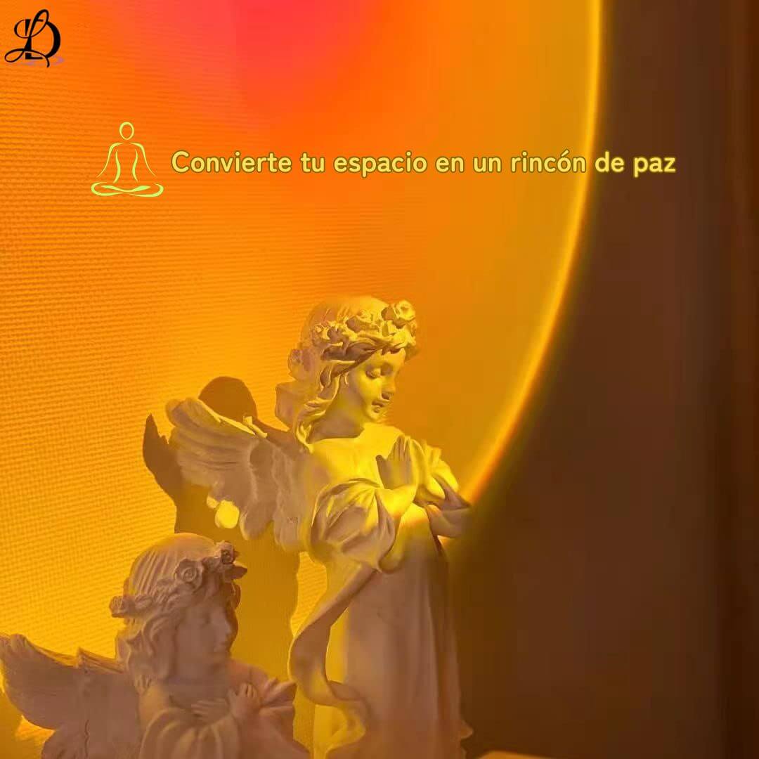 LAMPARA EFECTO LUZ ATARDECER