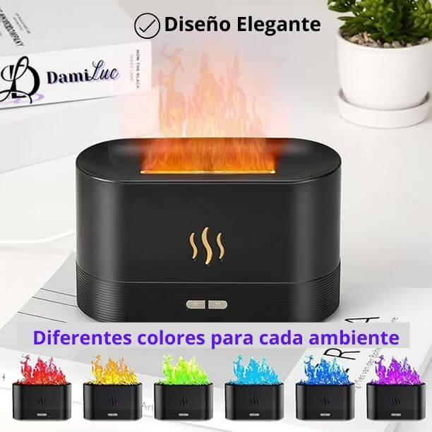 HUMIFICADOR DE LLAMA  CON LUZ LED