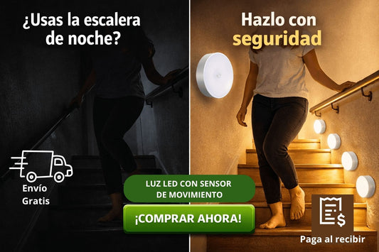 LUZ LED SENSOR DE MOVIMIENTO PACK POR 3