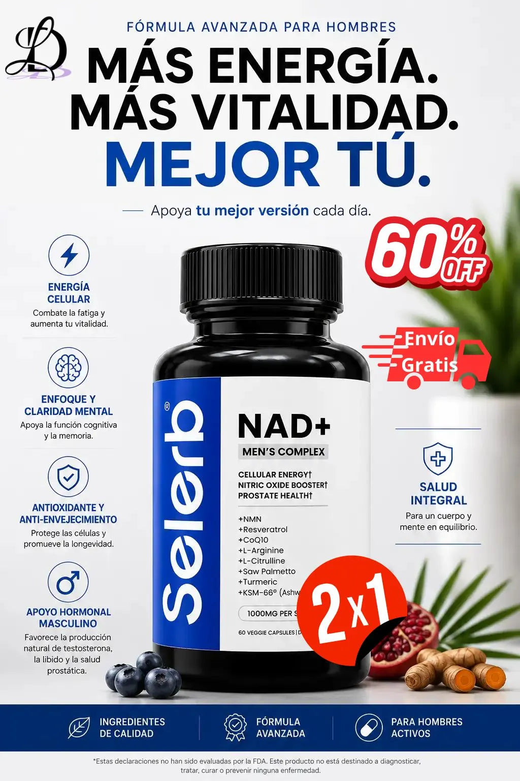 SELERB NAD MEN´S COMPLEX - Energía y vitalidad cada día