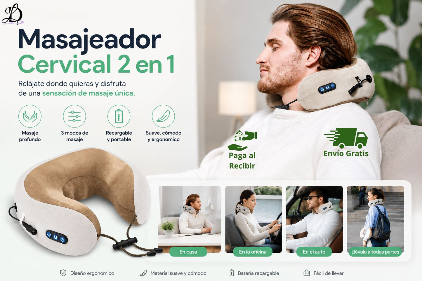Almohadón Masajeador Neck Massager
