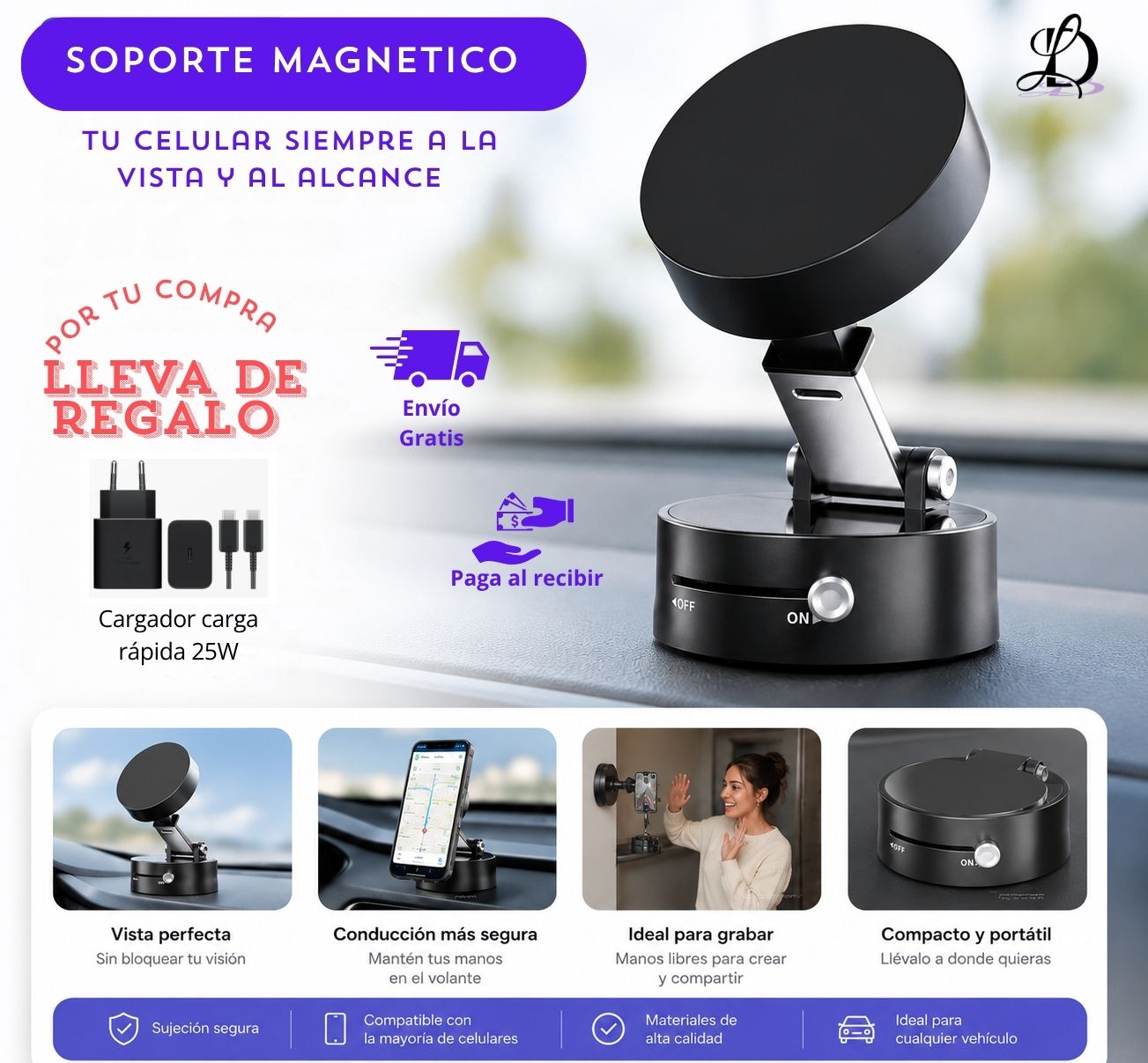 Soporte Magnético Para Celular