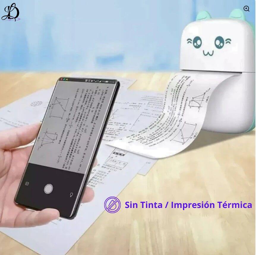 MINI IMPRESORA PORTATIL DE GATITO